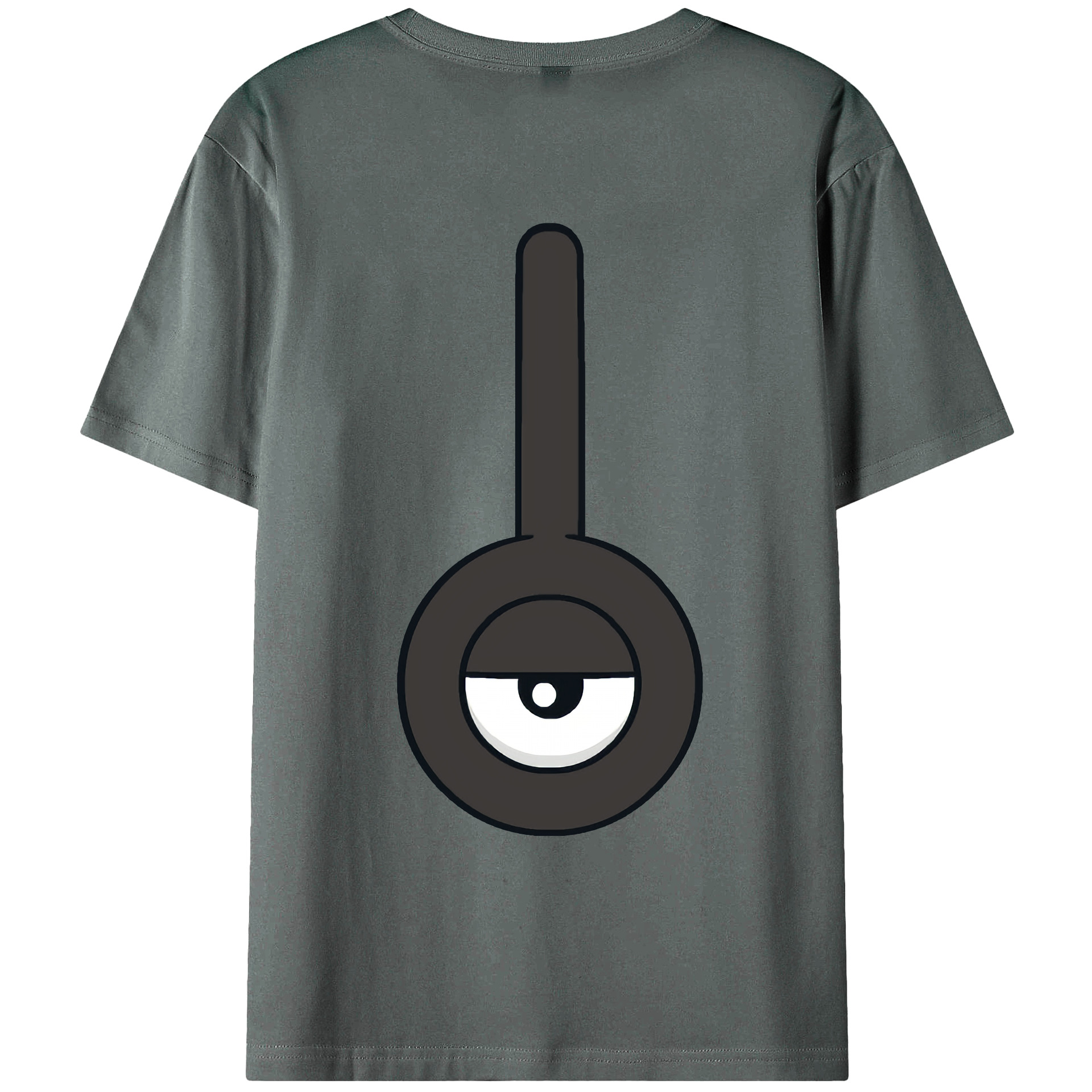 （画像用） ポケットモンスター Pokémon 綿100％ メンズ半袖Tシャツ（バックプリント） 通気性